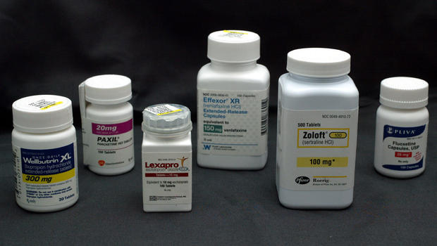 Antidepressants for ED - Bottles of the Most Popular SSRis