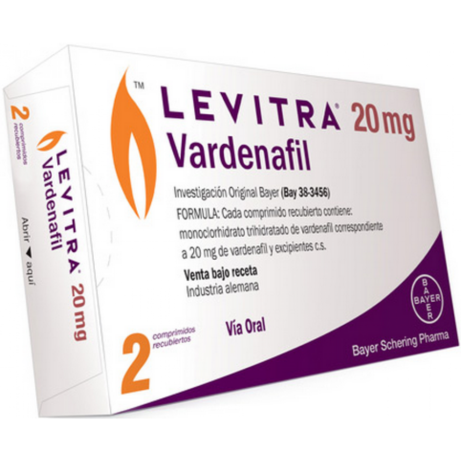 Levitra For ED - 20 mg packaging